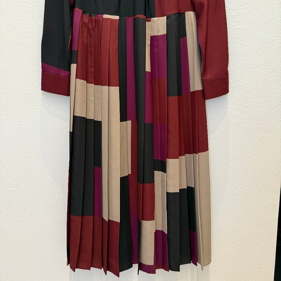 Hobbs Long Sleeve Dress New NWT 8 Multi-Colored - Picture 10 of 11